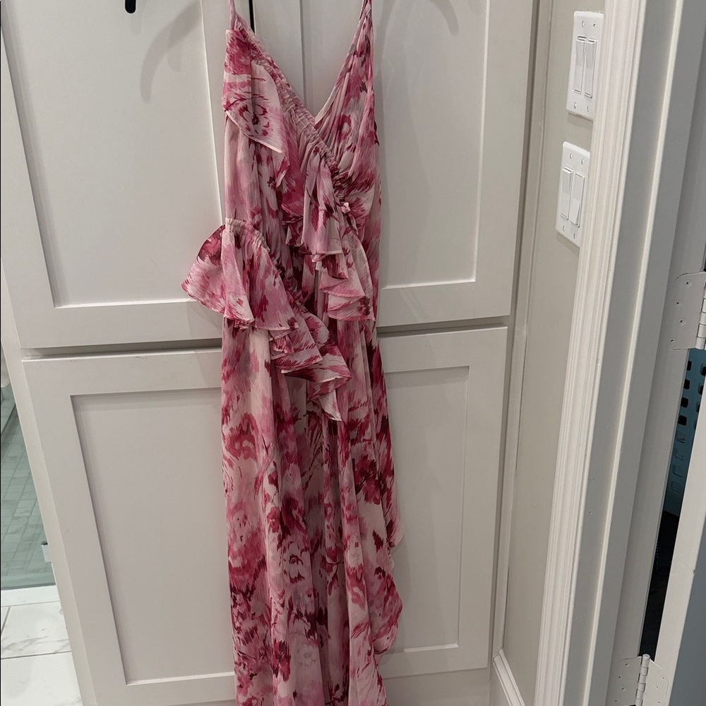 Misa Los Angeles Rose Print Maxi Dress